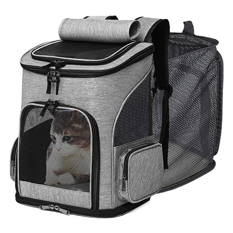 Cat Carrier Backpacks Cat Backpack with Breathable Mesh, Pet Carrier Backpack for Cats Small Dogs Puppies Dog Carrier Backpack Great for Travel Hiking Camping Outdoor