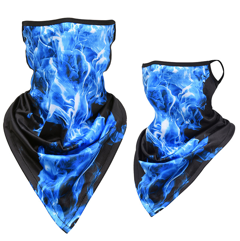 Breathable Fishing Face Mask Triangle Face Cover Bandana