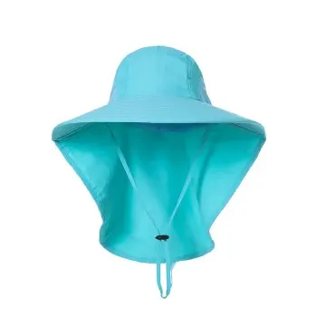 Fishing Hat with Neck Flap Breathable Waterproof Cap