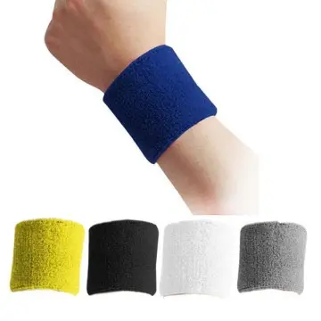 Sports Wristbands Stretchy & Sweat Absorbing Cotton Terry, Perfect for Basketball, Football, Tennis, Soccer, Running & Working Out