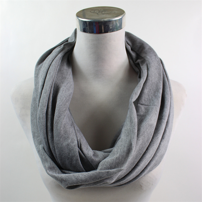 Elastic Jersey Head Scarf Seamless Endless Loop Light Weight Solid Colors scarf-product